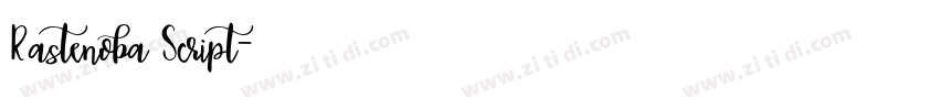 Rastenoba Script字体转换 Rastenoba Script字体转换